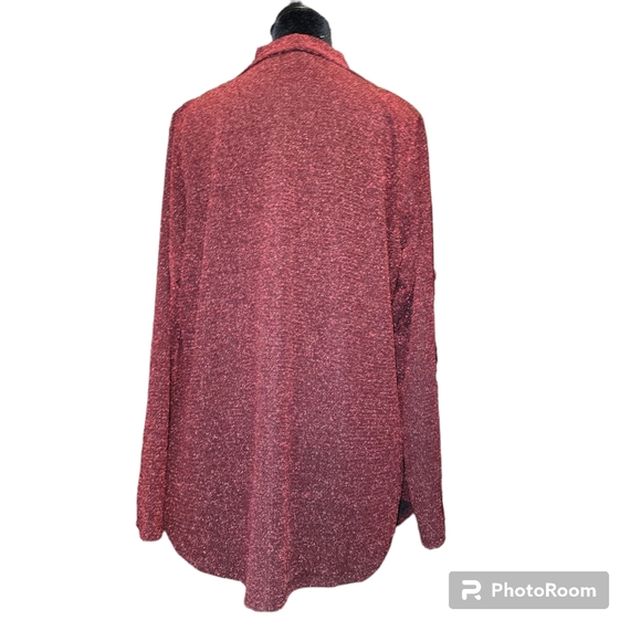 Grace Red Glam Longsleeve Drop Color Size 1X - Picture 7 of 9